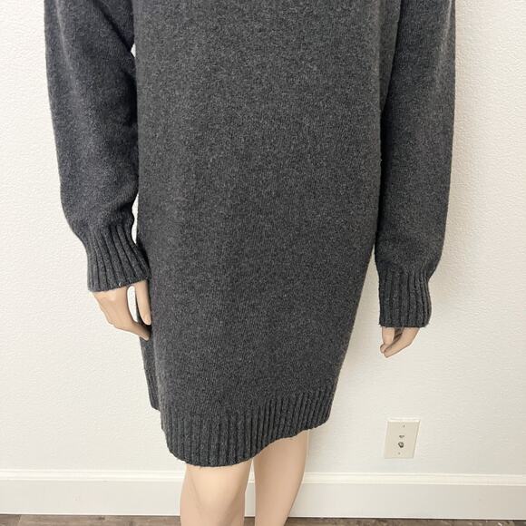 [BP.] Charcoal Gray Mock Neck Long Sleeve Sweater Dress NWT Size Large L - Picture 9 of 12
